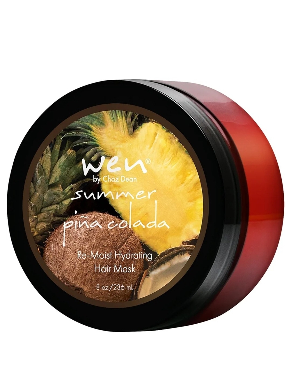 WEN Summer Piña Colada Re-Moist Hydrating Hair Mask - Black, Yellow, Brown